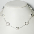 Rhodium plated necklace